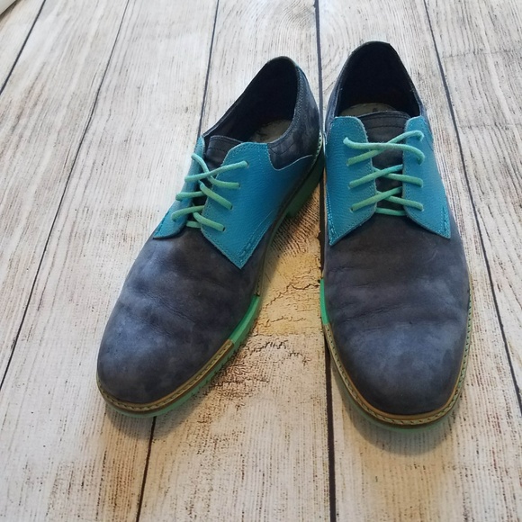 Cole Haan Men's Suede Lace Up Derby 8M E - Picture 4 of 8